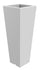 Vase 37,5x102 cm en résine Arkema Quadro 102 Blanche