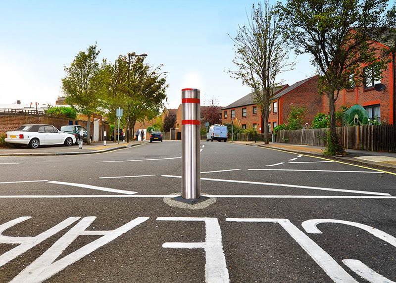 Barriera Dissuasore di Parcheggio Sosta a Palo Retrattile AR860 Parky®-2