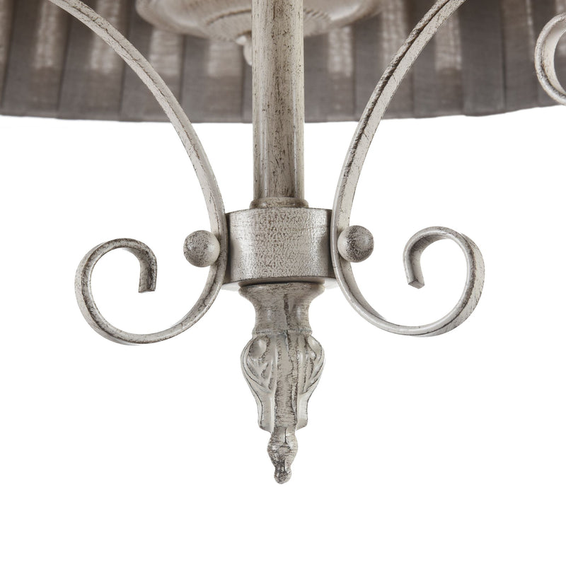 Lampadario Elegant in Metallo Felicita Beige-5