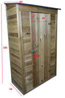 Casetta Box da Giardino 111x64xH186 cm in Legno 12mm  Armoire-4