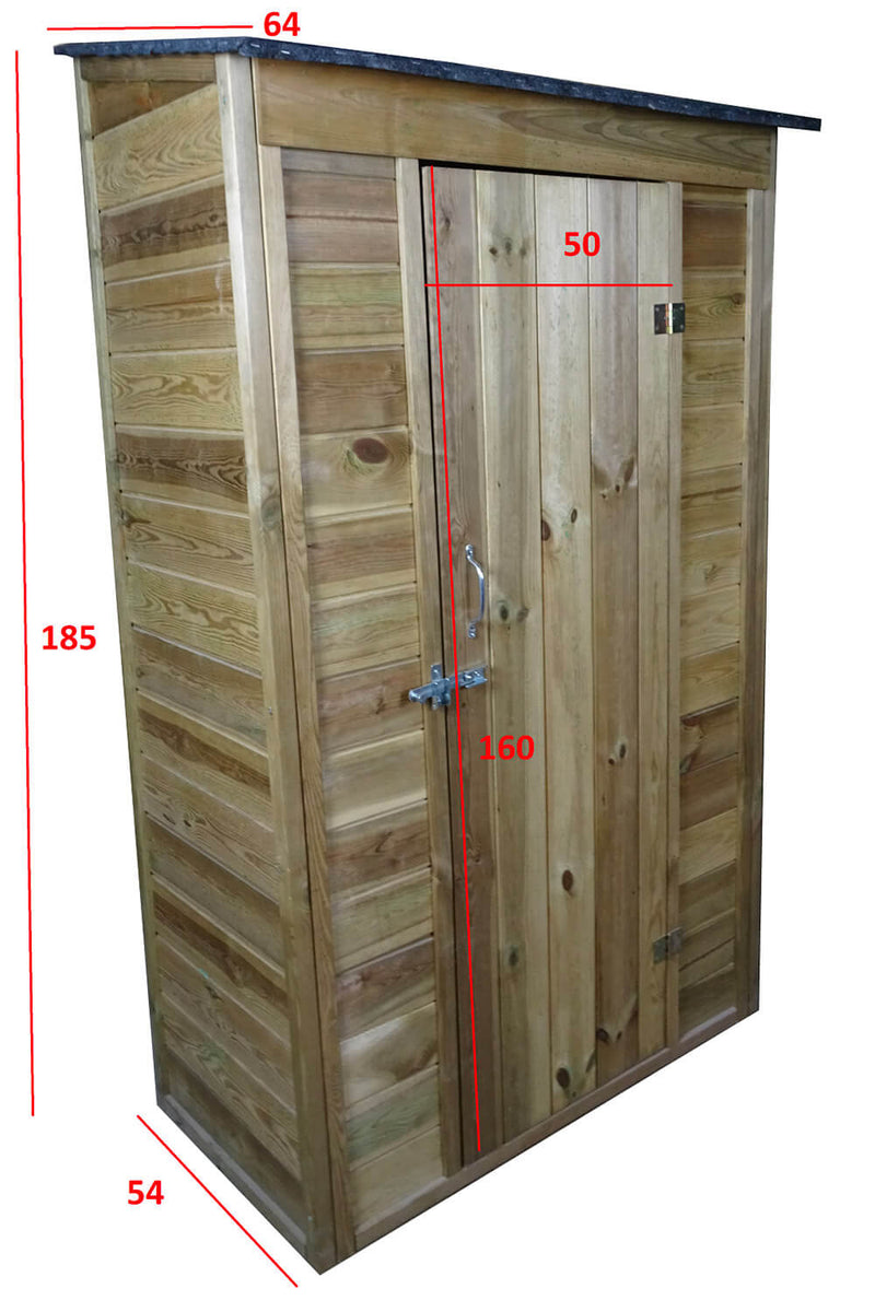 Casetta Box da Giardino 111x64xH186 cm in Legno 12mm  Armoire-4