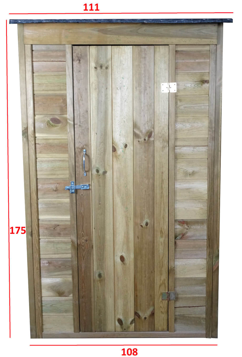 Casetta Box da Giardino 111x64xH186 cm in Legno 12mm  Armoire-5