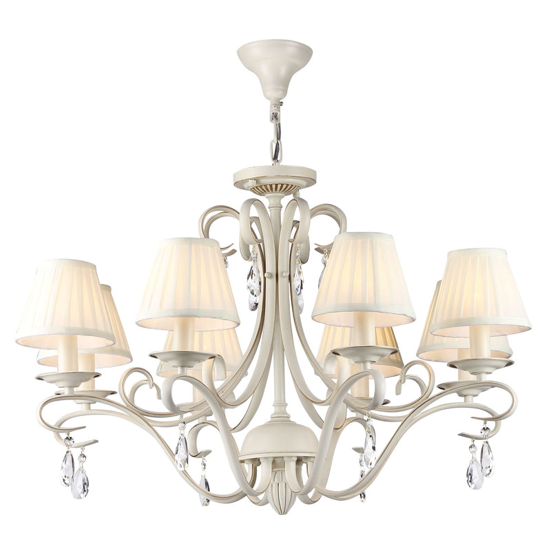 Lampadario Elegant in Metallo Brionia Beige-1