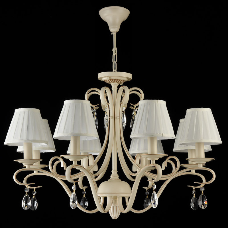 Lampadario Elegant in Metallo Brionia Beige-4