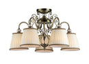 Lampadario Elegant in Metallo Vintage Bronzo Antique-1