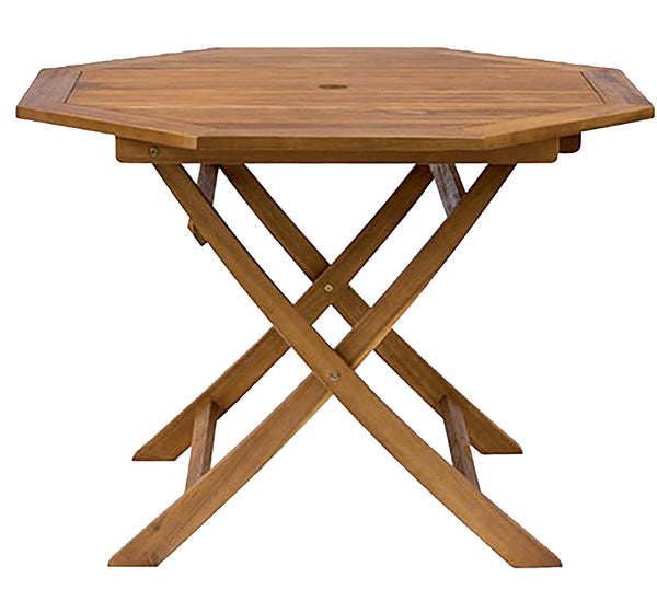 online Table de Jardin Pliante Octogonale Ø110x70 cm en Bois d'Acacia Morel