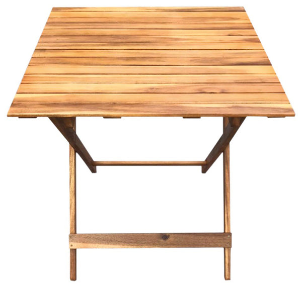 Table de Jardin Pliante Carrée 70x70 cm en Bois prezzo