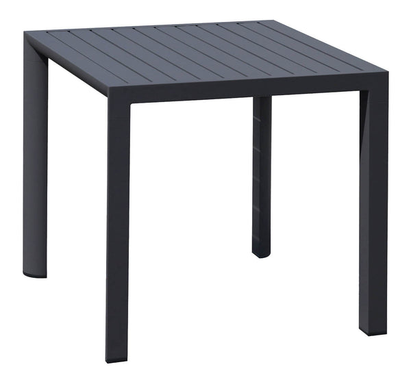 Table de Jardin Carrée 80x80x75 cm en Aluminium Anthracite prezzo