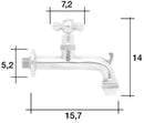 Rubinetto per Fontana da Giardino in Ottone Morelli Plenty-2