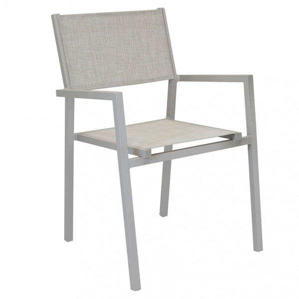 acquista Fauteuil empilable Havana 55x57x85 h cm en textilène Tortora