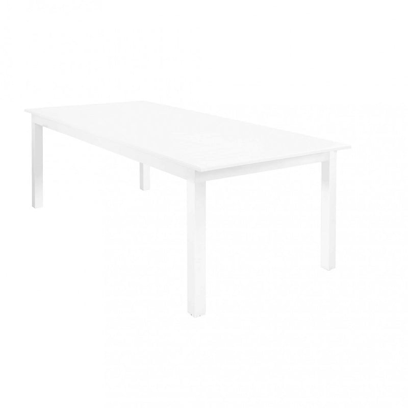 Tavolo Cuba Allungabile 220/280x100x75 h cm in Alluminio Bianco-5