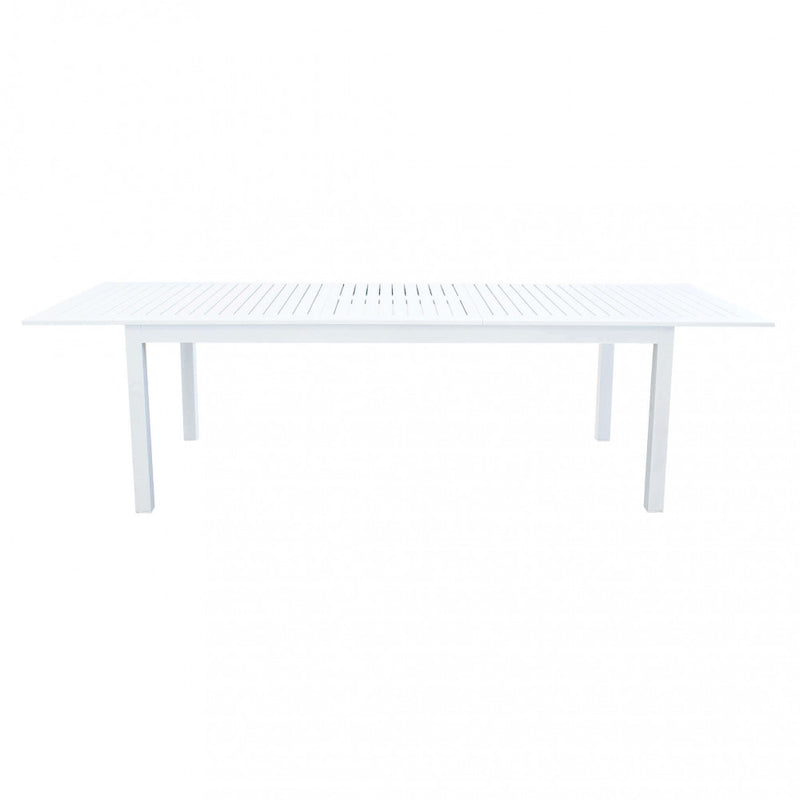 Tavolo Cuba Allungabile 220/280x100x75 h cm in Alluminio Bianco-6