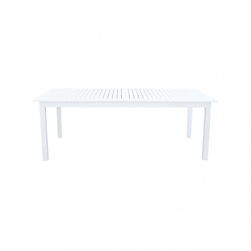 Tavolo Cuba Allungabile 220/280x100x75 h cm in Alluminio Bianco-8