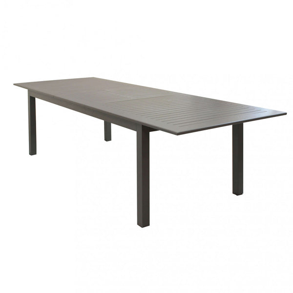 Table extensible Cuba 220/280x100x75 h cm en aluminium taupe sconto