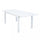 Table Extensible Cuba 150/210x90x75 h cm en Aluminium Blanc