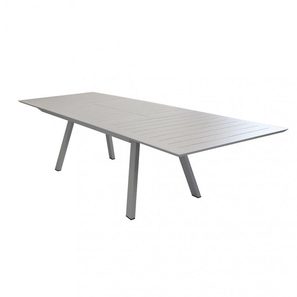 Table Extensible Zante 200/300x110x75 h cm en Aluminium Gris Tourterelle sconto