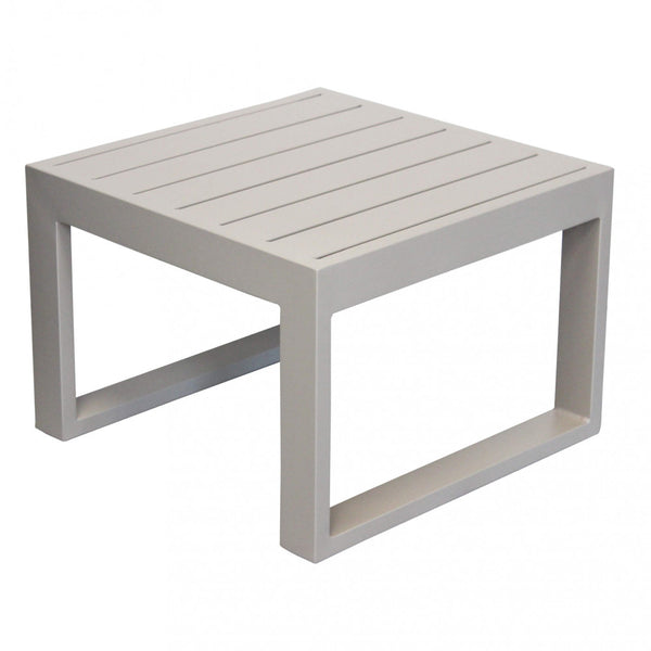 online Table Basse Cuba 45x45x32 h cm en Aluminium Gris Tourterelle