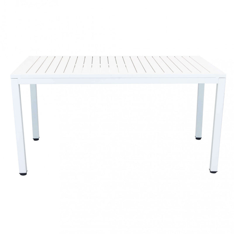 Tavolo Milo 150x90x74 h cm in Alluminio Bianco-2