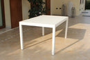 Tavolo Milo 150x90x74 h cm in Alluminio Bianco-4