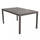 Table Milo 150x90x74 h cm en Aluminium Taupe