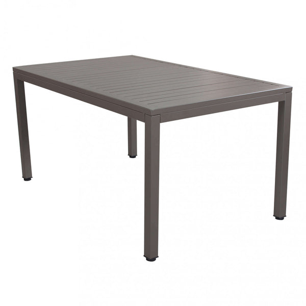 sconto Table Milo 150x90x74 h cm en Aluminium Taupe