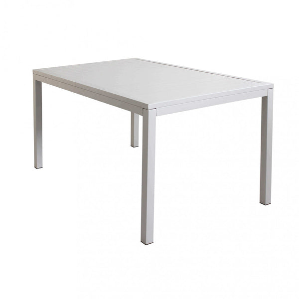 Table Milo 150x90x74 h cm en Aluminium Gris Tourterelle sconto