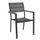 Fauteuil empilable Cervia 58x58x89 h cm en aluminium anthracite