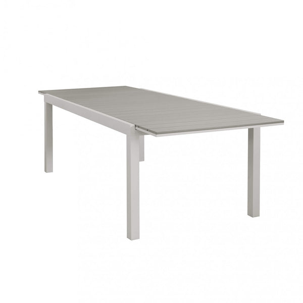 prezzo Pental Table Extensible 180/240x100x73 h cm en Aluminium Gris Tourterelle