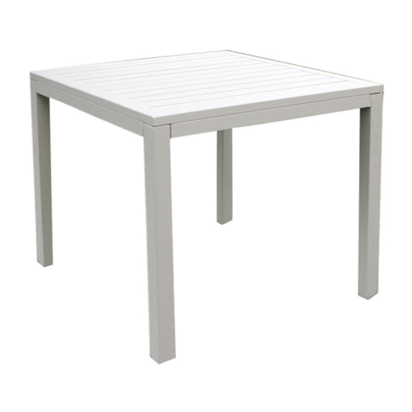 acquista Table Cuba 80x80x74 h cm en Aluminium Gris Tourterelle