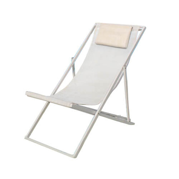 Chaise longue Havana 97x52x76 h cm en acier Tortora online