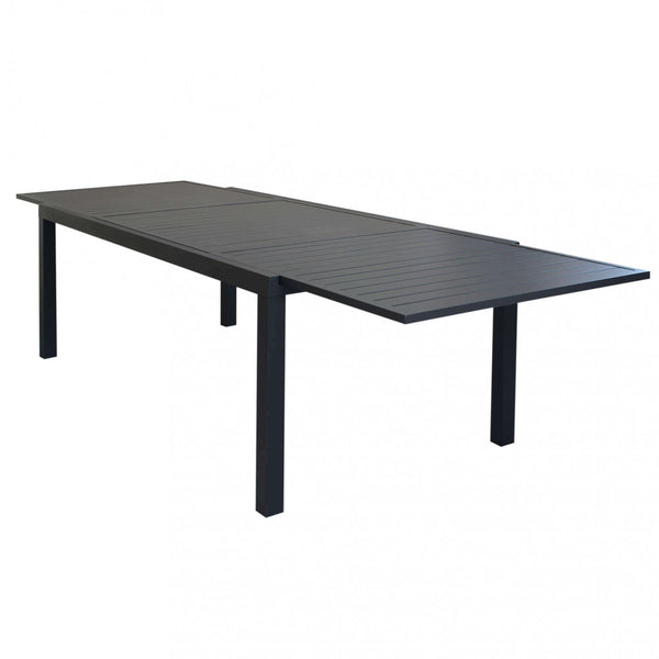 prezzo Table Formentera 200/300x100x74 h cm en Aluminium Anthracite