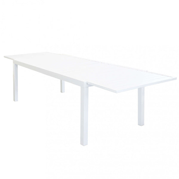 acquista Table Formentera 200/300x100x74 h cm en Aluminium Blanc