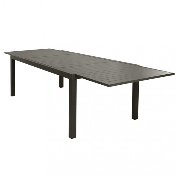 sconto Table Formentera 200/300x100x74 h cm en aluminium taupe