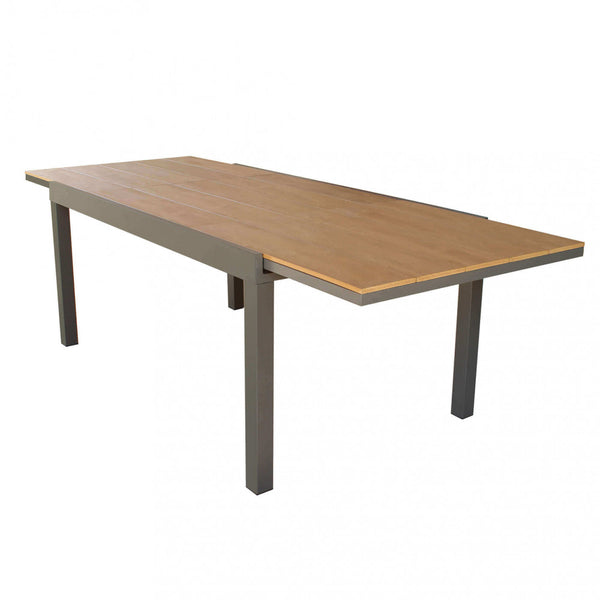 online Table extensible Cayman 160/240x95x75 h cm en aluminium taupe