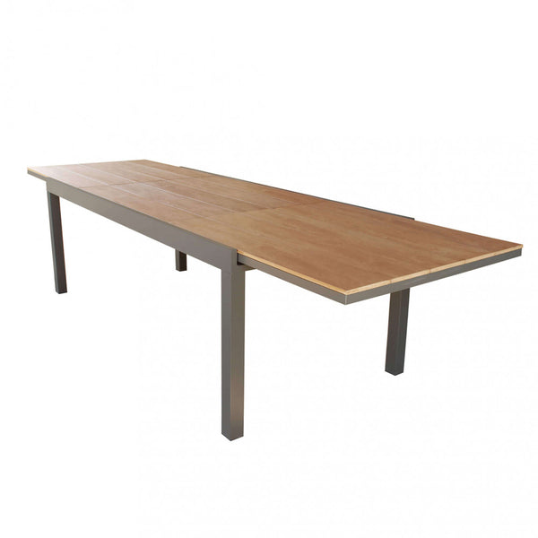 Table extensible Cayman 200/300x95x75 h cm en aluminium taupe prezzo