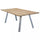 Table Nevis 200x100x74 h cm en Bois Gris