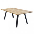 Tavolo Nevis 200x100x74 h cm in Legno Antracite-1