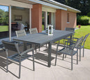 Sedia Barbados Impilabile 54x54x84 h cm in Alluminio Grigio-7