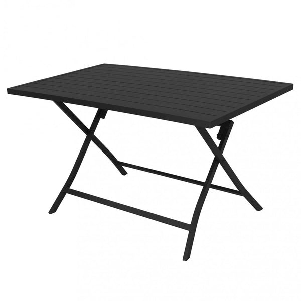 Table Alabama 130x77x73 h cm en aluminium anthracite online