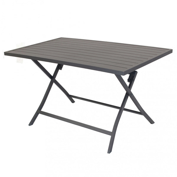 prezzo Table Alabama 130x77x73 h cm en aluminium taupe