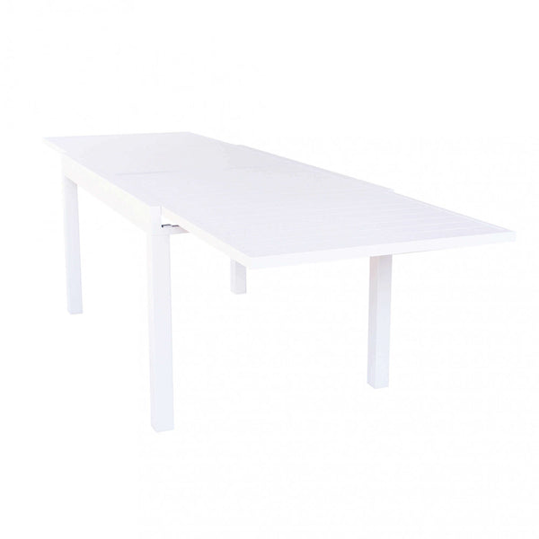 Table Extensible Hawaii 135/270x90x75 h cm en Aluminium Blanc sconto