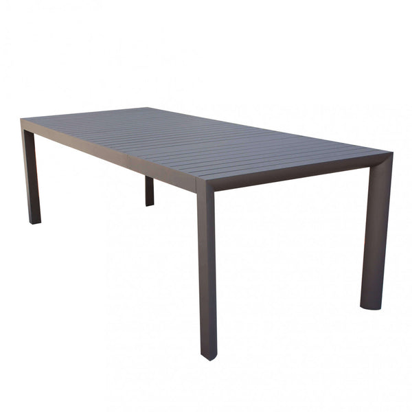 online Table extensible Houston 160/240x100x74 h cm en aluminium taupe