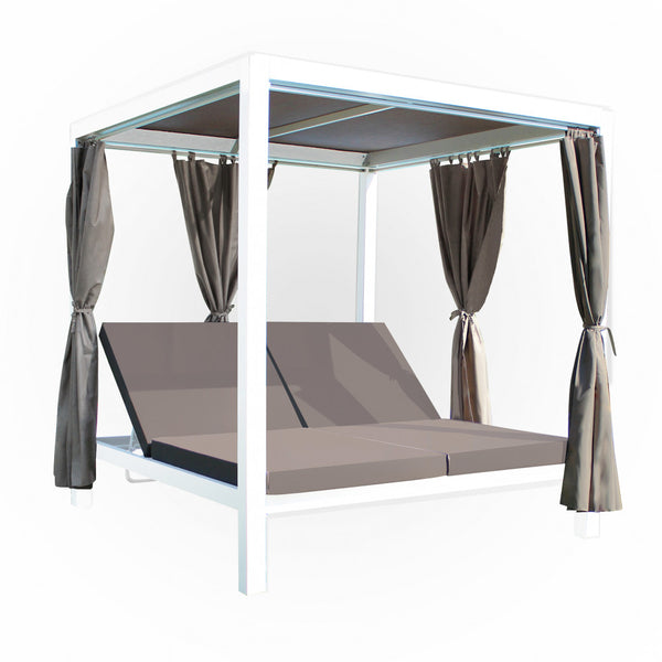 Timbuktu Gazebo Lit 212x149x195 h cm en Aluminium Blanc prezzo