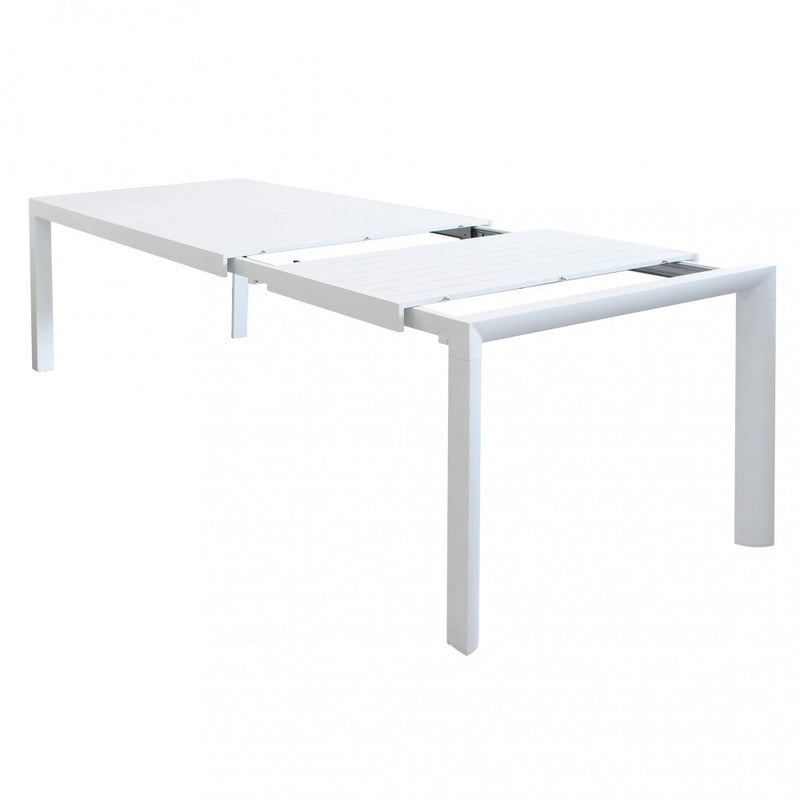 Tavolo Allungabile Houston 135/180x80x75 h cm in Alluminio Bianco-2