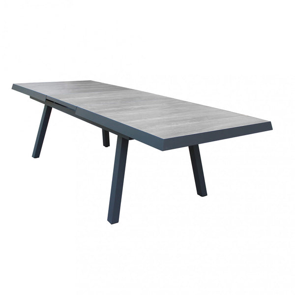 Table Extensible Seattle 205/265x105x75 h cm en Aluminium Anthracite sconto