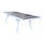 Table Extensible Seattle 205/265x105x75 h cm en Aluminium Blanc