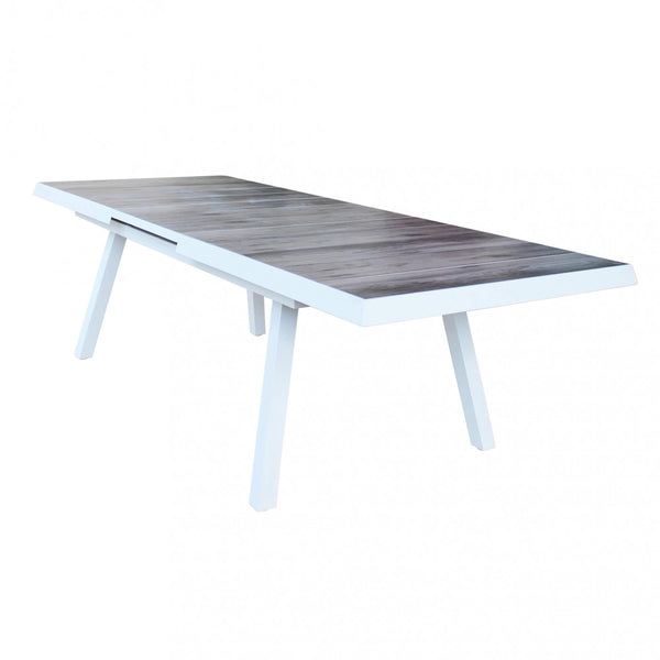 online Table Extensible Seattle 205/265x105x75 h cm en Aluminium Blanc