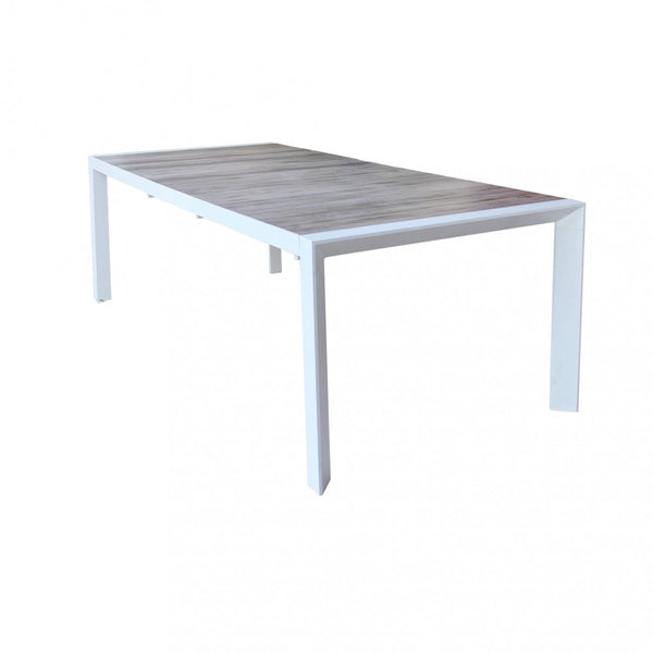 acquista Table Extensible Portland 175/235x100x75 h cm en Aluminium Blanc