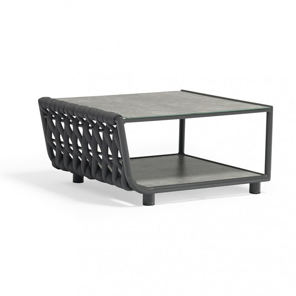 Table Basse Galapagos 81x71x40 h cm en Aluminium Anthracite acquista