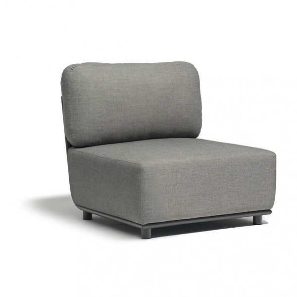 online Fauteuil Central Galapagos 71x85x83 h cm en Aluminium Anthracite